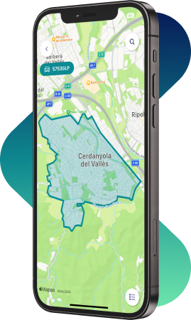 mapa de zona ZBE en cerdanyola del valles